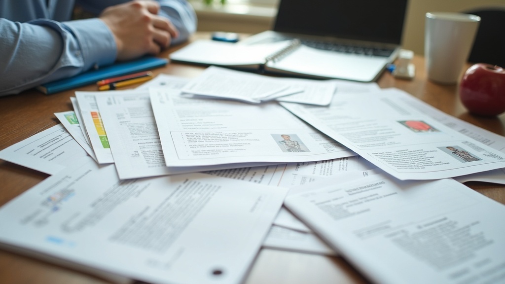 Stack of official documents and ID cards on a desk representing loan requirements